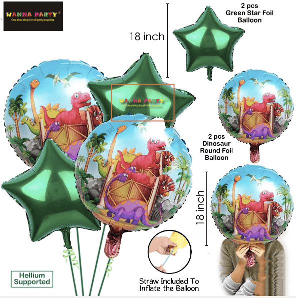 Dinosaur Theme Balloon Set - 5PCBouquet