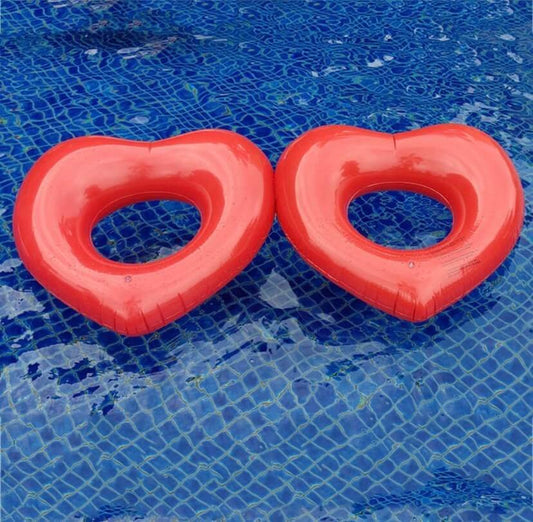 Inflatable Giant Double Heart Pool Float Swimming Pool Parties