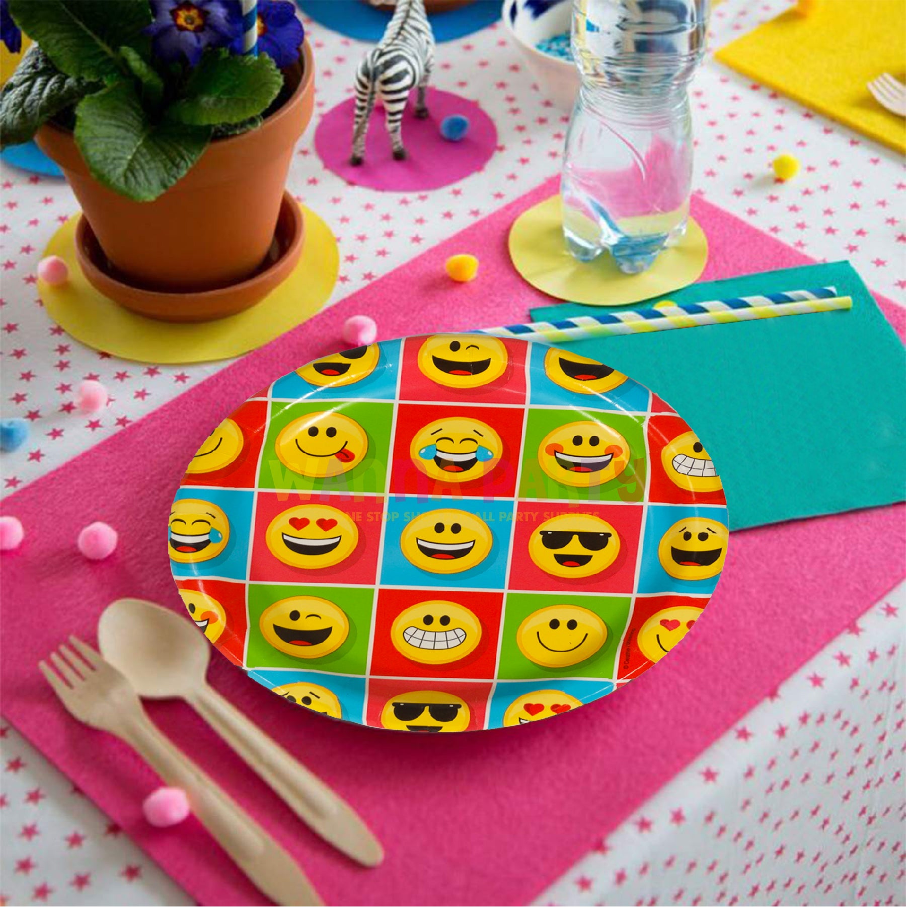 Emojies Lunch Plates 9" - 8PC