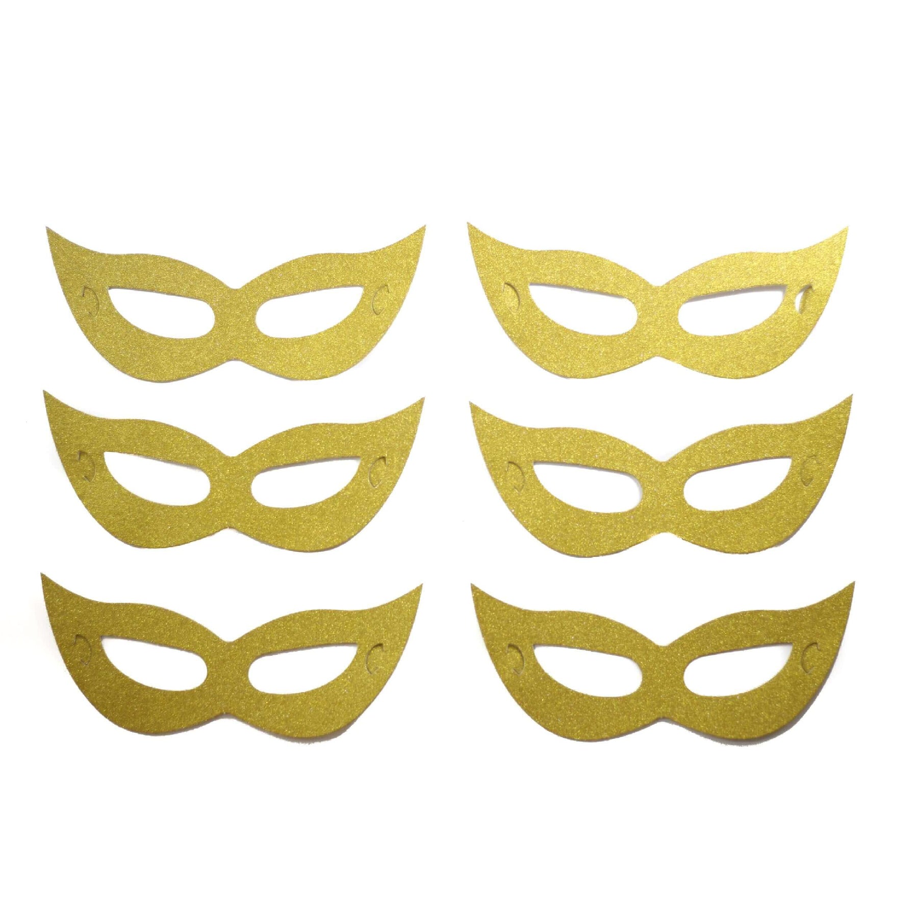 Eye Mask Paper Golden - 6PC