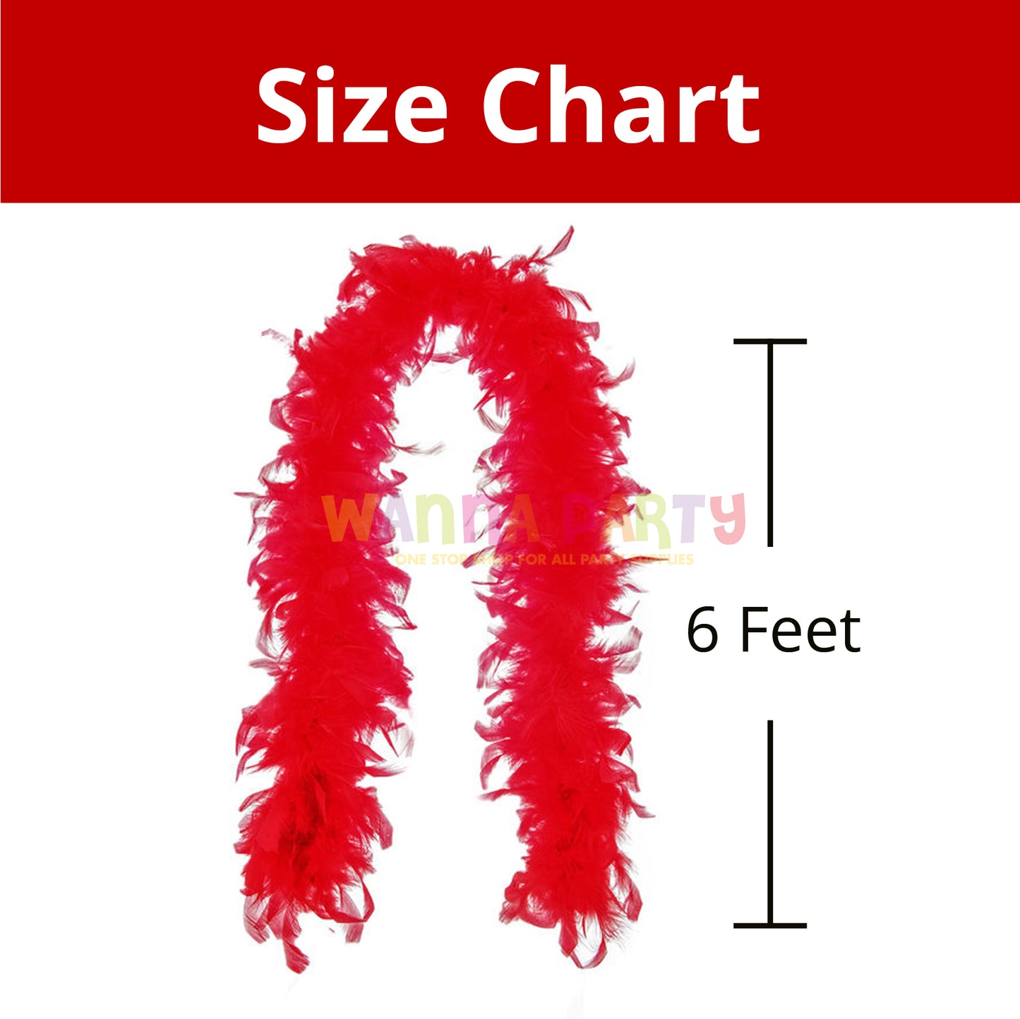 Feather Boa Red