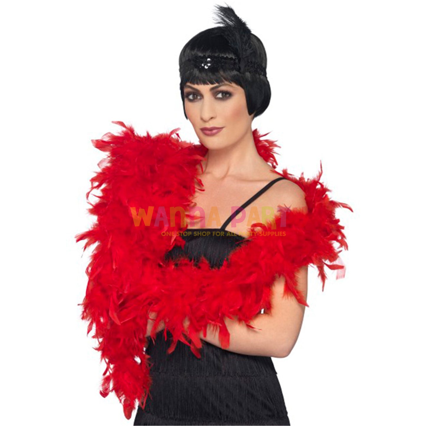 Feather Boa Red