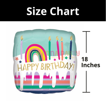 18SQ HX HBD FROSTED STRIPED CAKE