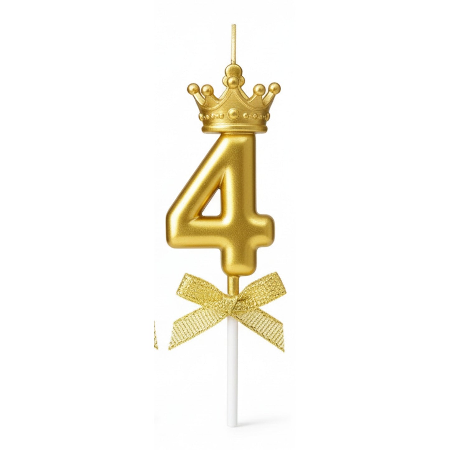 Golden Crown Numerical Candle No. 4