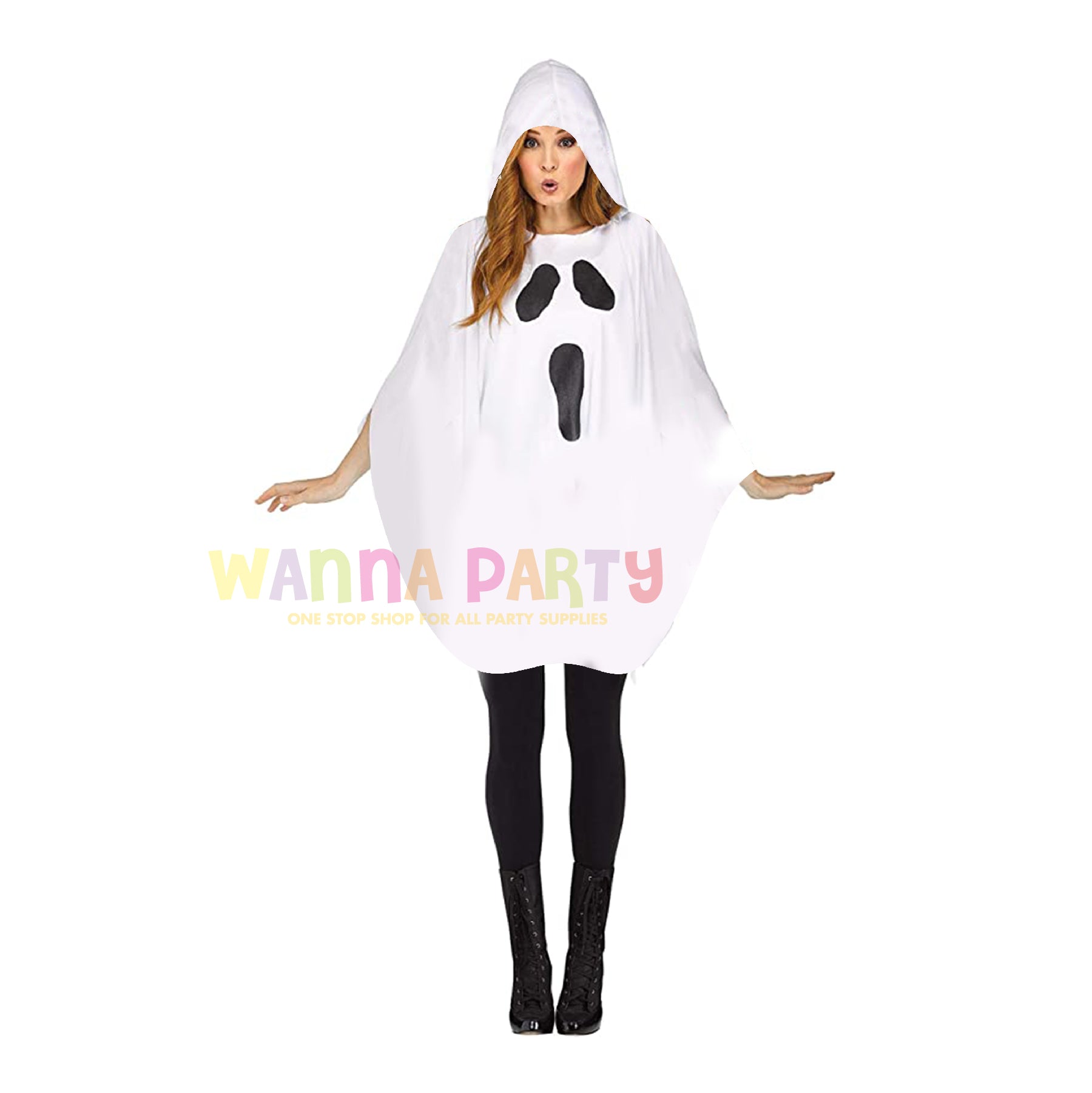 Halloween Ghost Poncho Small