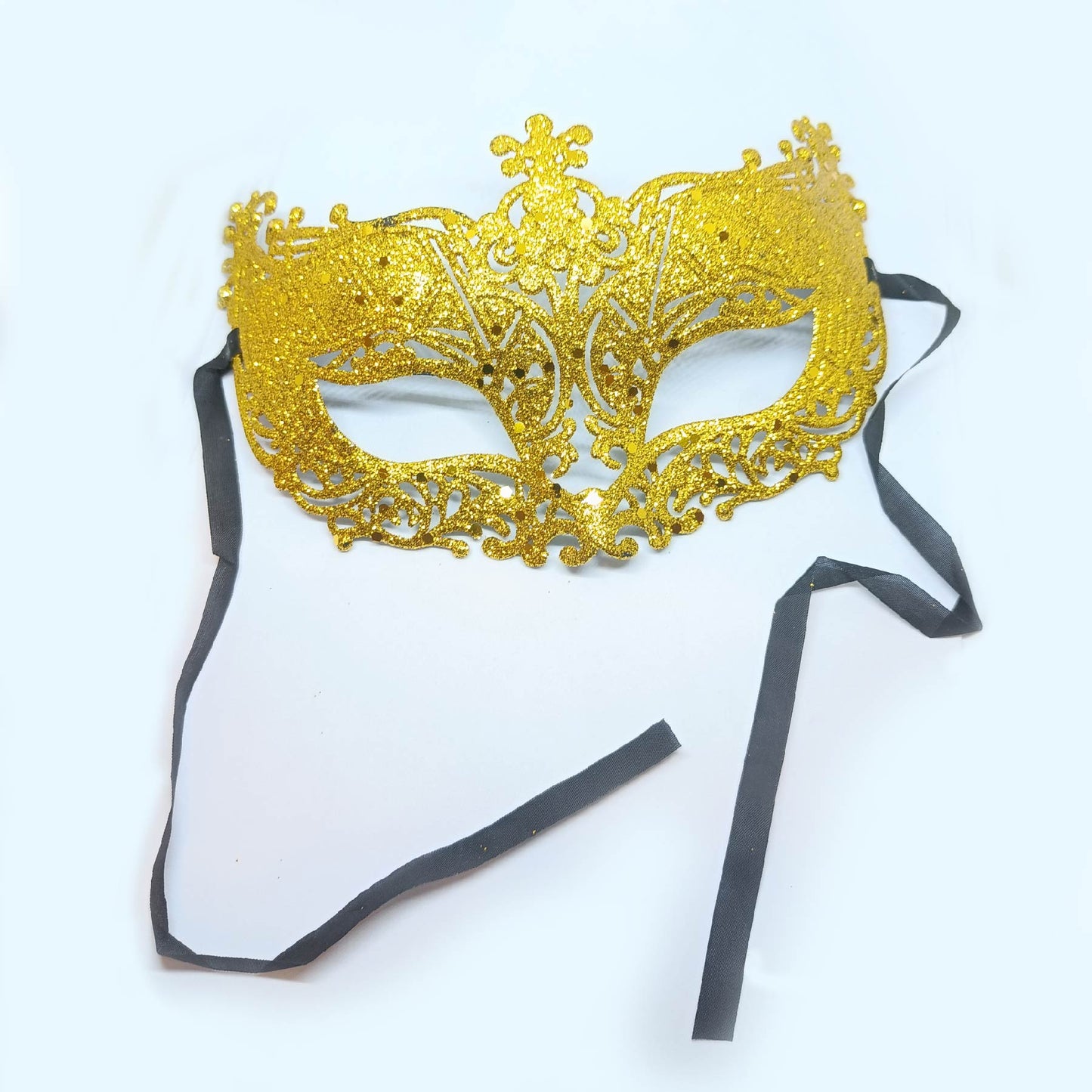 Glitter Fashion Eye Mask Gold - 1PC