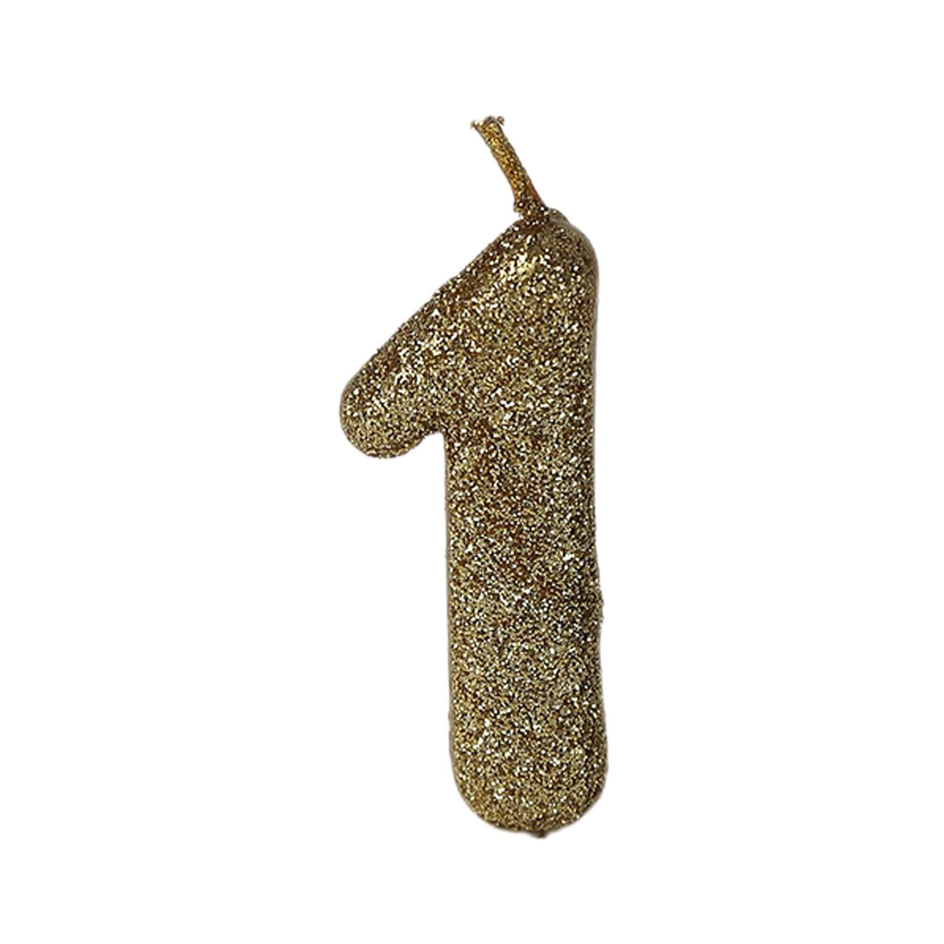 No. 1 Glitter Gold Candle