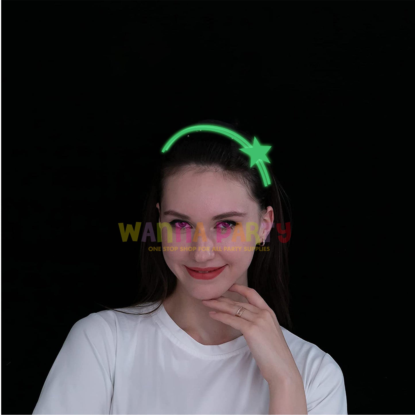 Glow In The Dark Star Headband-1PC