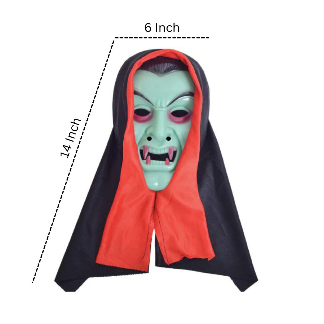 Devil Mask Glow In The Dark w/ Red Fangs for Cosplay/ Halloween/ Theme Party - 1PC