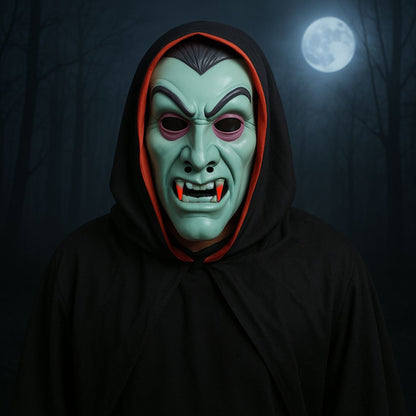 Devil Mask Glow In The Dark w/ Red Fangs for Cosplay/ Halloween/ Theme Party - 1PC