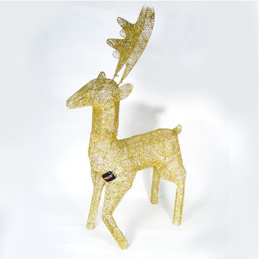 Golden Decorative Standing Reindeer Large - 100CM