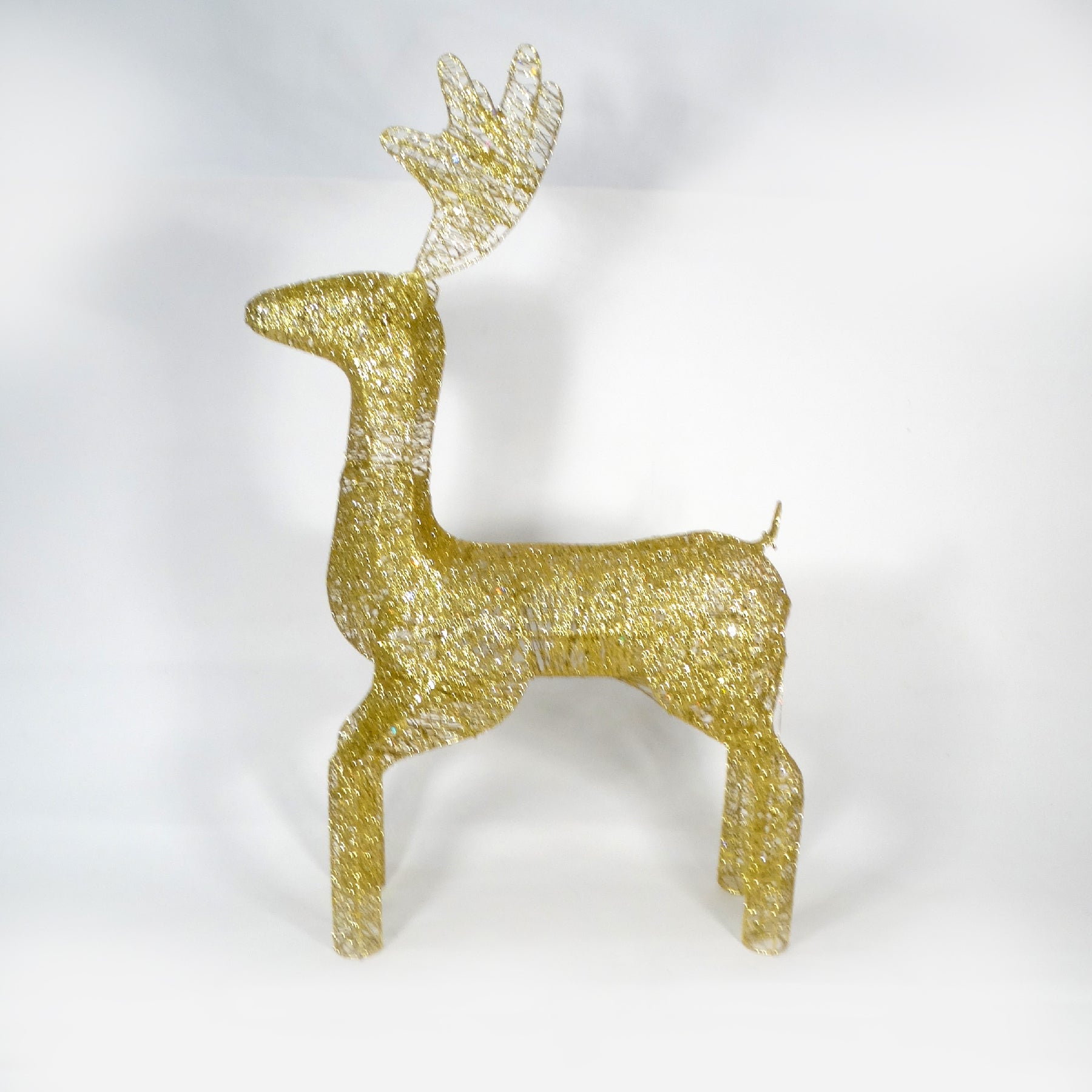 Golden Decorative Standing Reindeer Medium - 70cm