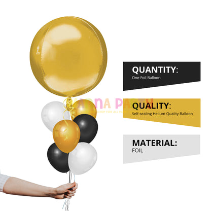 Orbz Jumbo  Gold Balloon 21"