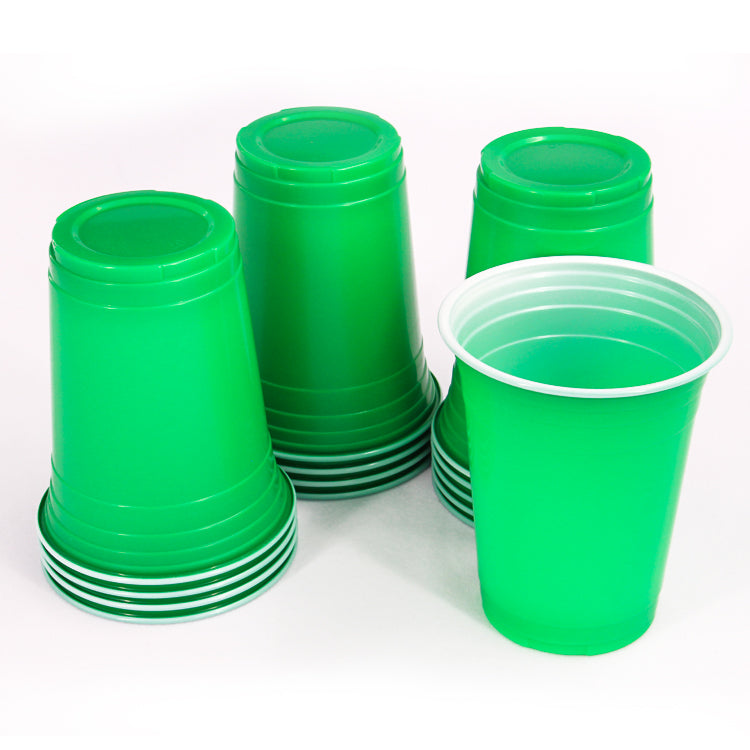 Beer Pong Cups Green - 20PC