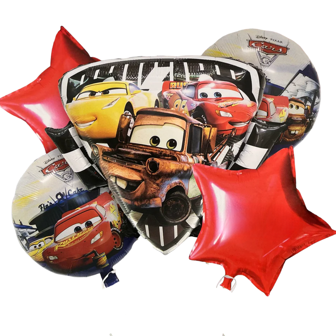 Disney Triangular Cars Theme Balloon Set - 5PC