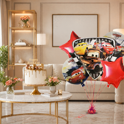 Disney Triangular Cars Theme Balloon Set - 5PC