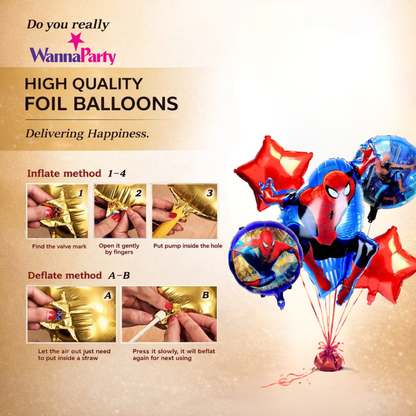 Spiderman Foil balloon Set Of 5