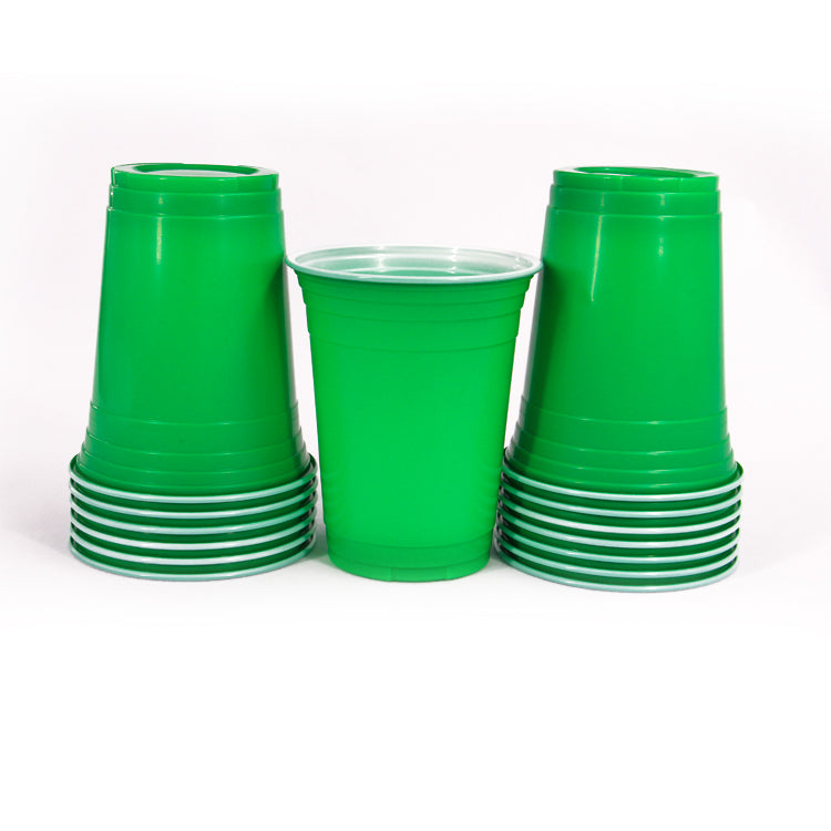 Beer Pong Cups Green - 20PC