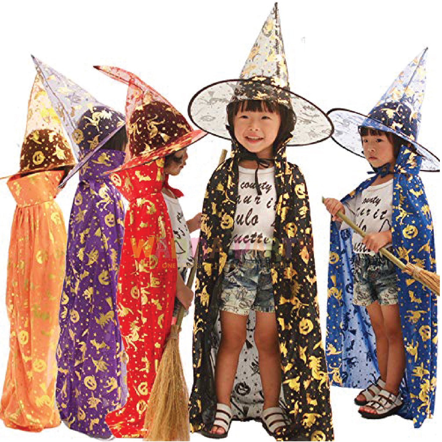 Halloween Cape Gold Kids