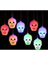 Halloween Skull Light Up Garland