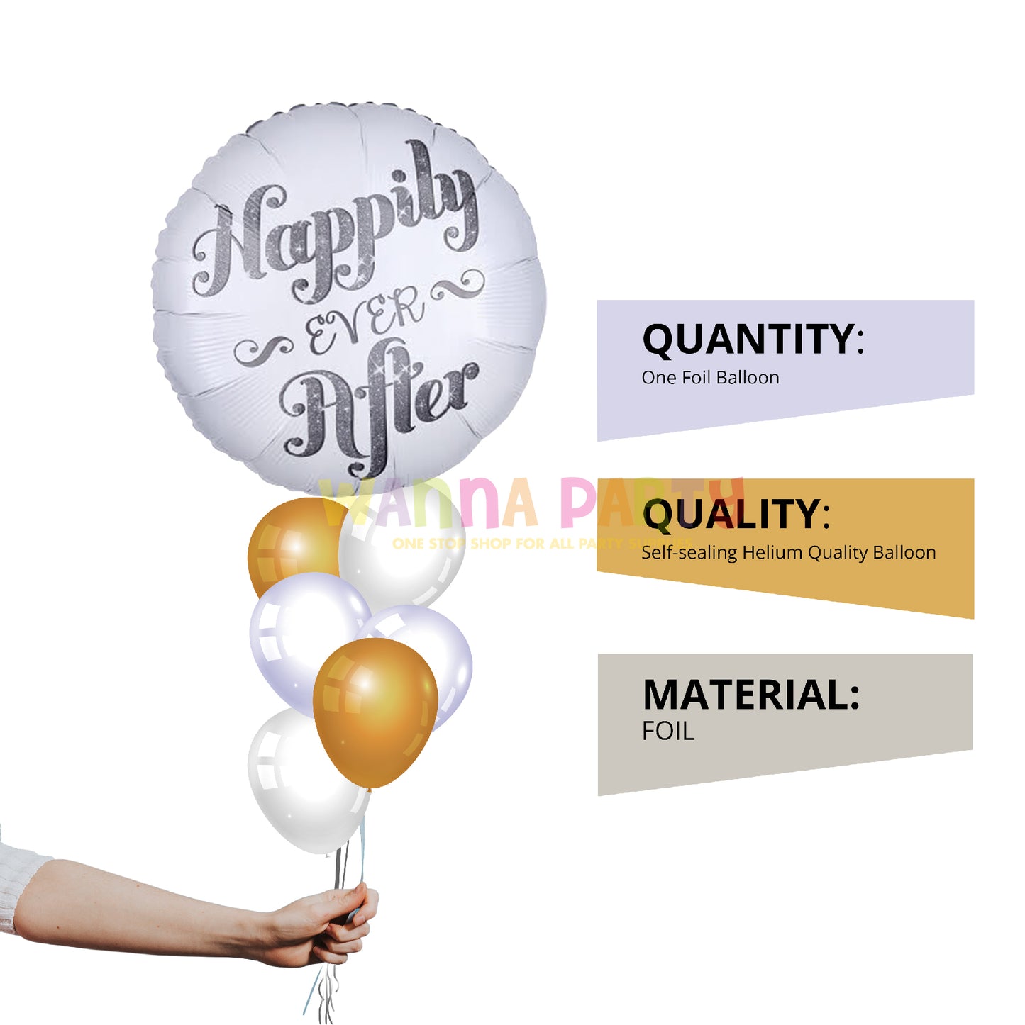 Happily Ever After Shimmer Balloon 18" S40