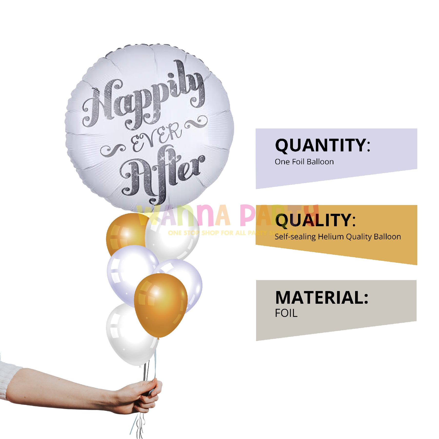 Happily Ever After Shimmer Balloon 18" S40