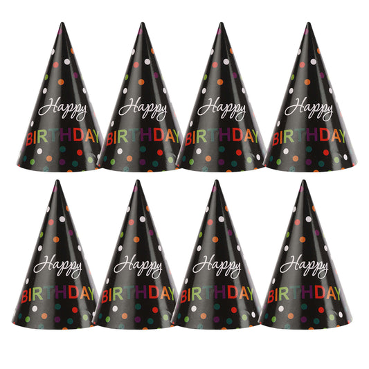 Happy Birhday Designer Hats - 8PC