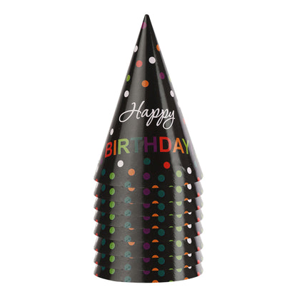 Happy Birhday Designer Hats - 8PC