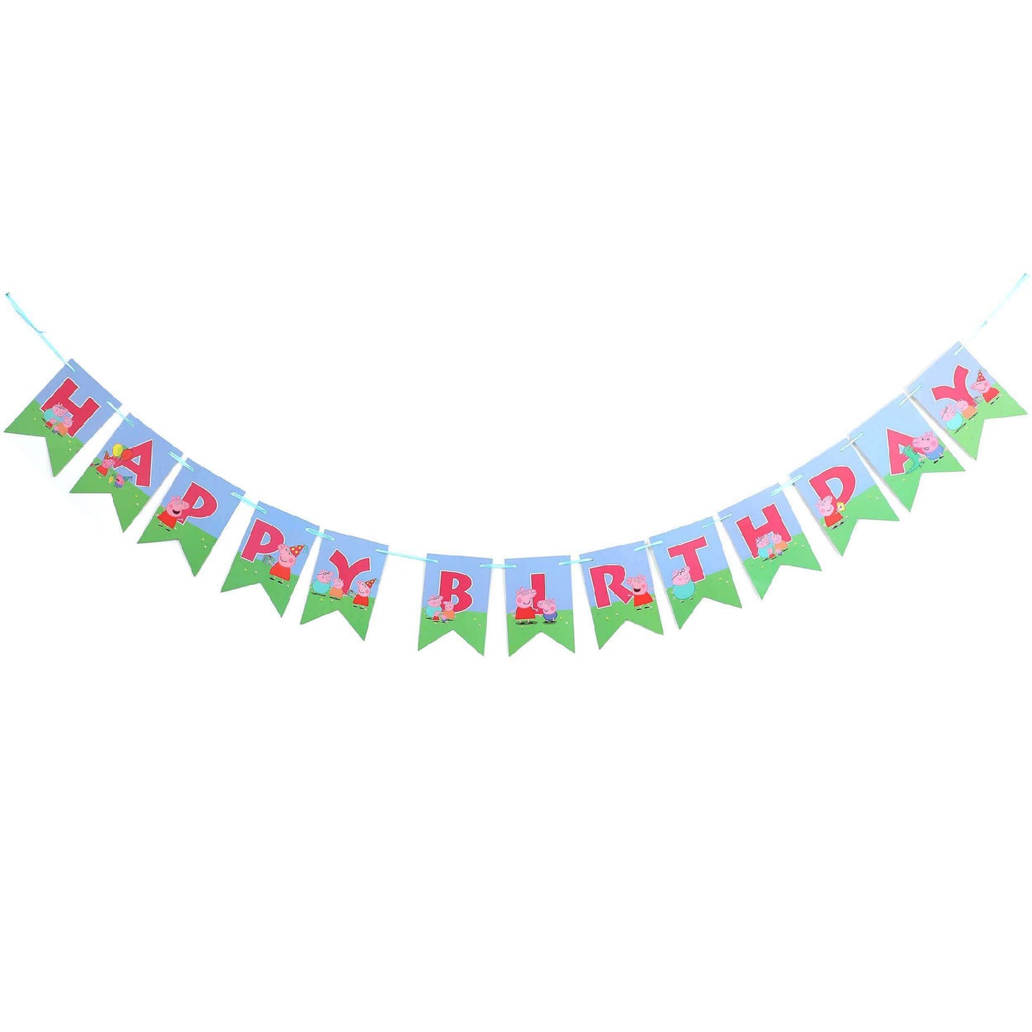 Happy Birthday Peppa Pig Bunting Banner