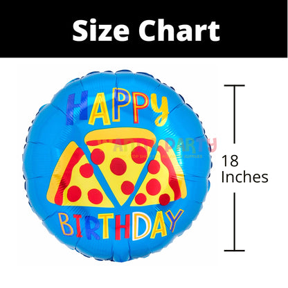 Happy Birthday Pizza Lovers Balloon 18 Inch