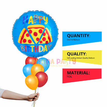 Happy Birthday Pizza Lovers Balloon 18 Inch