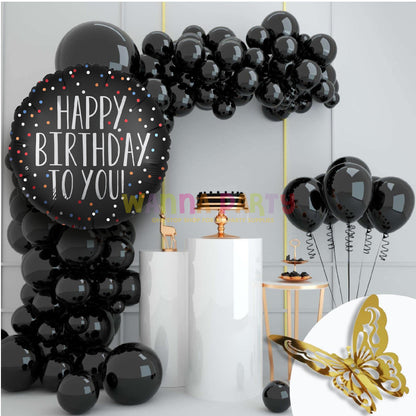 Happy Birthday To You Satin Dots Balloon 18 Inch