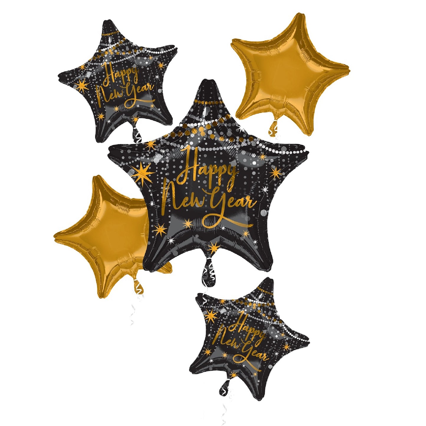 Happy New Year Midnight Hour Balloon Set - 5PC