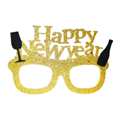 Happy New Year Sunglasses w/ Golden Shimmer - 1PC