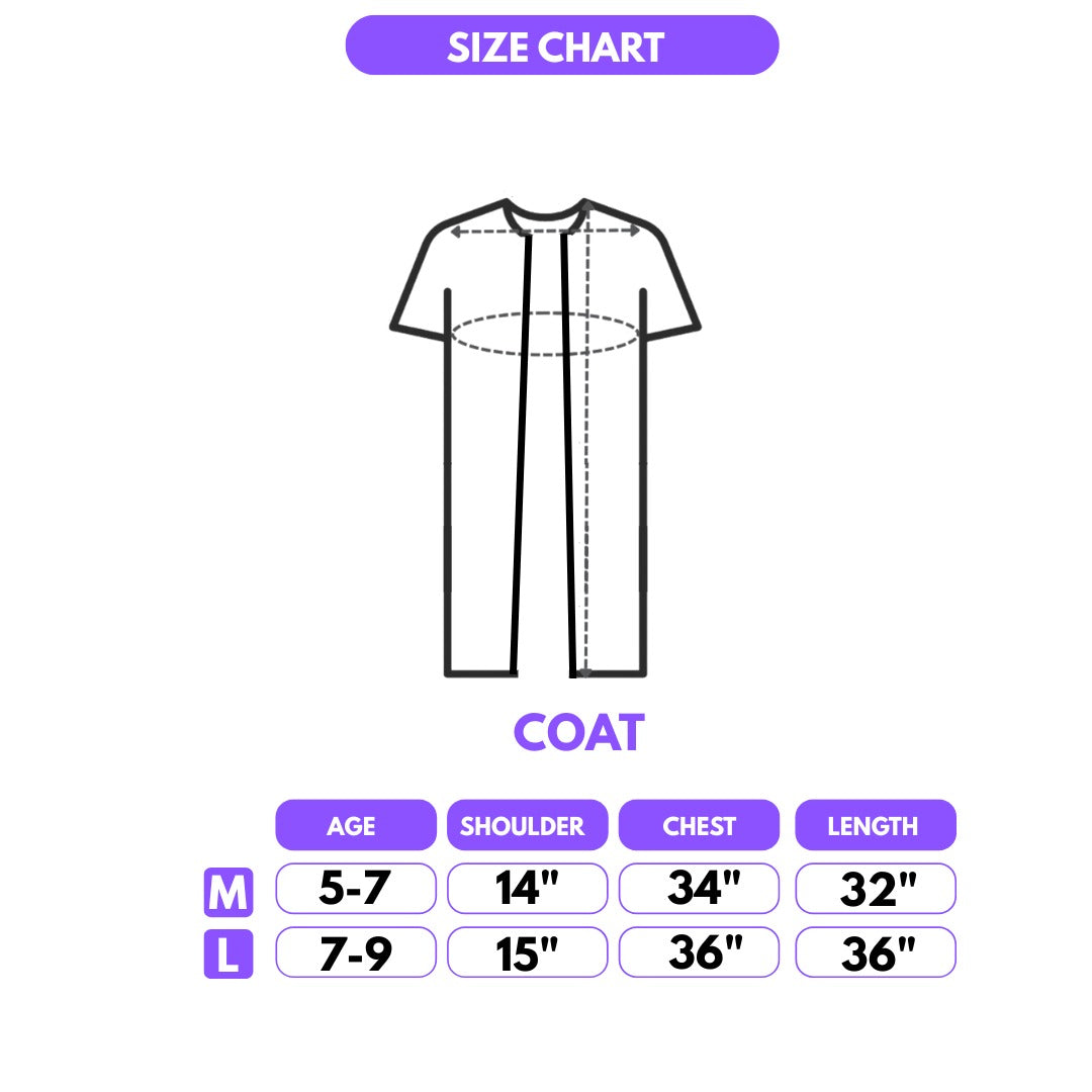 Magical Harry Potter Costume w/ Scarf, Eyeglass, Wand & Tie for Kids