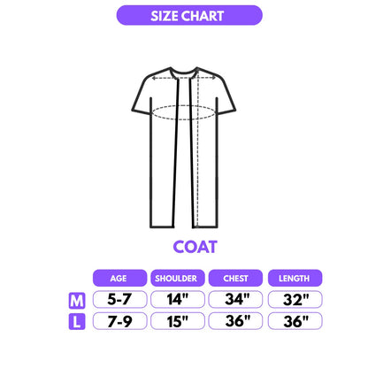 Magical Harry Potter Costume w/ Scarf, Eyeglass, Wand & Tie for Kids