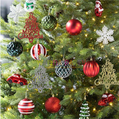 Ho-Ho-Ho Meery Christmas Tree Hangings - 3PC