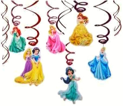 Princess Swirl Decoration - 6PC