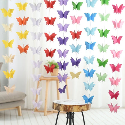 Multicolour Butterfly 3D Hanging Decorations