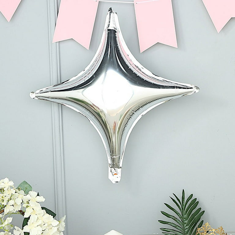 4 Edged Star Balloon Silver -1PC