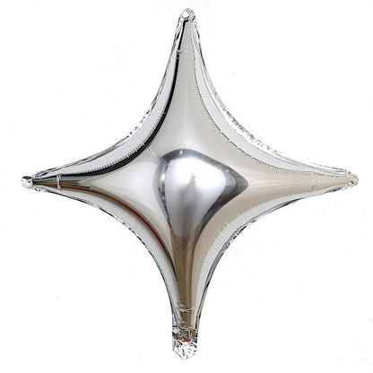 4 Edged Star Balloon Silver -1PC