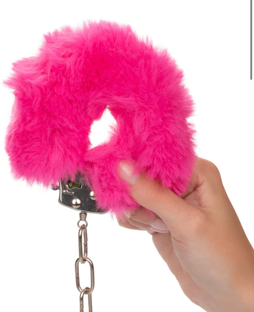 Hen Party Hand Cuffs Hot Pink- 1PC