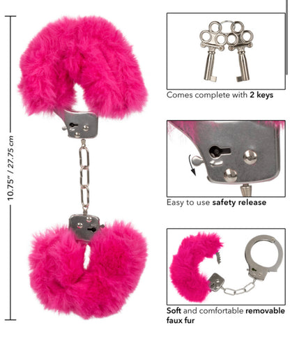 Hen Party Hand Cuffs Hot Pink- 1PC