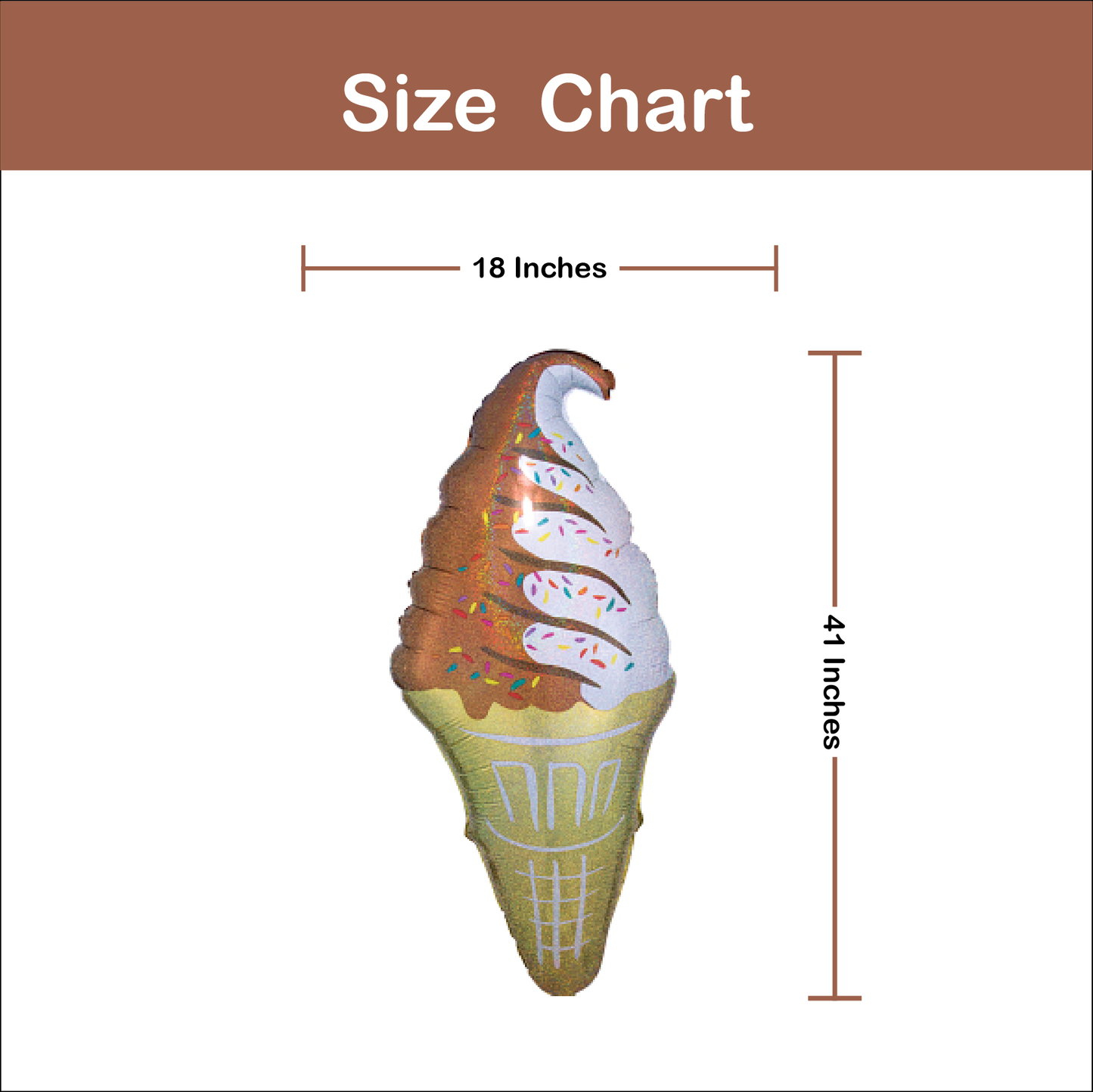 Icecreame Cone Balloon 41"P40