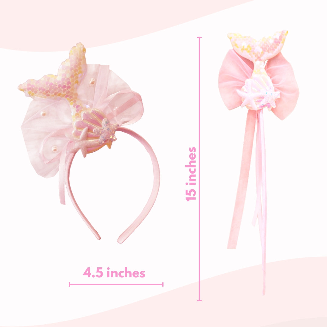Mermaid Pink Wand and Headset - 1PC