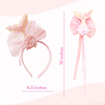 Mermaid Pink Wand and Headset - 1PC