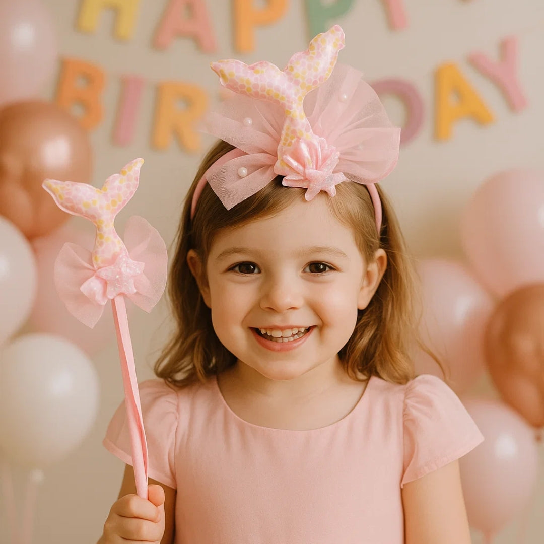 Mermaid Pink Wand and Headset - 1PC