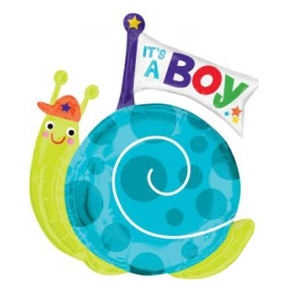 It's A Boy Snail Balloon 29" P35