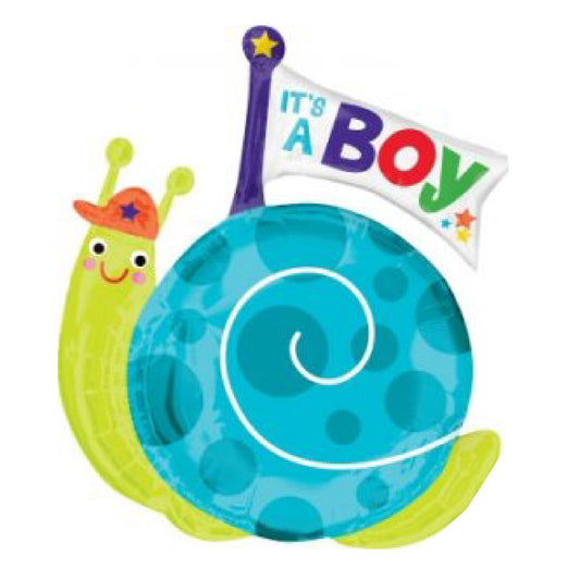 It's A Boy Snail Balloon 29" P35