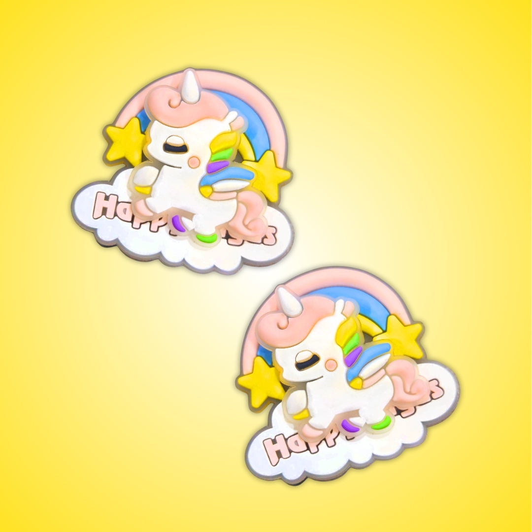 Unicorn shoe Spinning Charms- 2PC